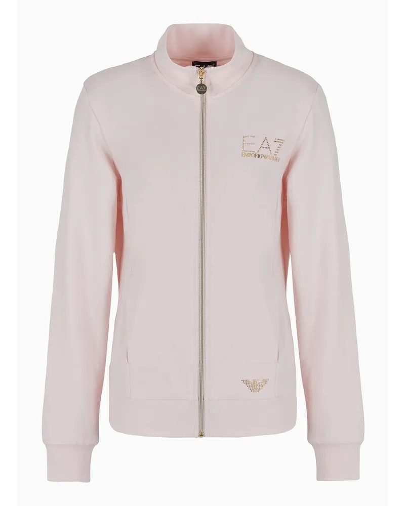 EA7 OFFICIAL STORE Felpa Evolution Con Zip Rosa