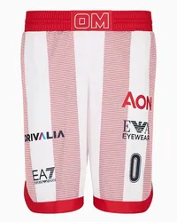 EA7 OFFICIAL STORE Olimpia Milano Shorts Replica Campionato 23/24 Lo