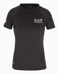 EA7 OFFICIAL STORE T-shirt A Maniche Corte Dynamic Athlete In Tessuto Tecnico Ventus7 Nero