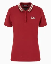 EA7 OFFICIAL STORE Polo A Maniche Corte Golf Pro In Cotone Bordeaux