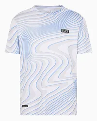 EA7 OFFICIAL STORE T-shirt Girocollo Dynamic Athlete In Tessuto Tecnico Ventus7 Grigio