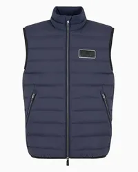 EA7 OFFICIAL STORE Gilet Con Imbottitura In Piuma Blu