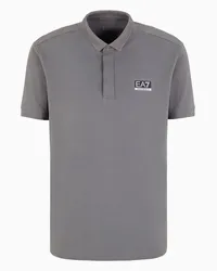 EA7 OFFICIAL STORE Polo Dynamic Athlete In Tessuto Tecnico Natural Ventus7 Grigio