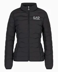 EA7 OFFICIAL STORE Giacca Imbottita Core Lady In Tessuto Tecnico Riciclato Nero