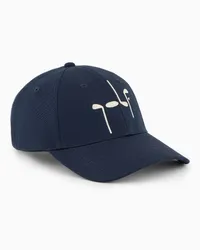 EA7 OFFICIAL STORE Cappello Baseball Golf Club In Cotone Blu