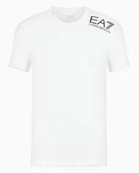 EA7 OFFICIAL STORE T-shirt Girocollo Dynamic Athlete In Tessuto Tecnico Vigor7 Bianco