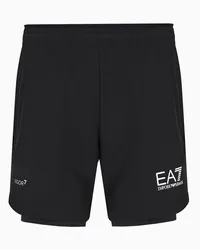 EA7 OFFICIAL STORE Shorts Dynamic Athlete In Tessuto Tecnico Vigor7 Nero