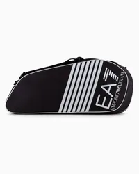 EA7 OFFICIAL STORE Zaino Con Tasche Per Racchette Tennis Pro Nero