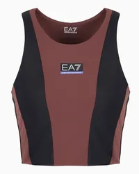 EA7 OFFICIAL STORE Top Dynamic Athlete In Tessuto Tecnico Vigor7 Marrone