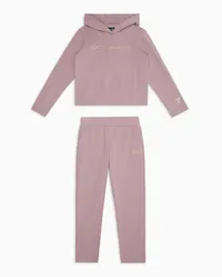 EA7 OFFICIAL STORE Tuta Shiny Girl In Cotone Stretch Rosa