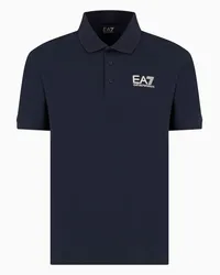 EA7 OFFICIAL STORE Polo Visibility In Cotone Stretch Blu