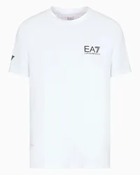 EA7 OFFICIAL STORE T-shirt Tennis Pro In Tessuto Tecnico Ventus7 Bianco