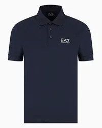 EA7 OFFICIAL STORE Polo Core Identity In Cotone Stretch Blu