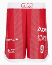 EA7 OFFICIAL STORE Olimpia Milano Shorts Replica Campionato 23/24 Melli