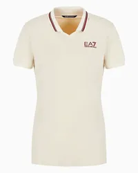 EA7 OFFICIAL STORE Polo Golf Pro A Maniche Corte In Tessuto Tecnico Ventus7 Ghiaccio