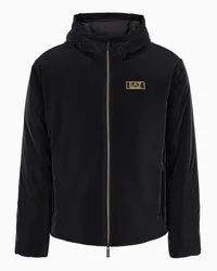 EA7 OFFICIAL STORE Giacca Con Cappuccio Gold Label In Tessuto Tecnico Nero