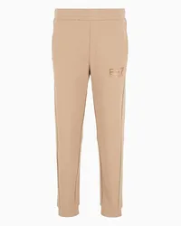 EA7 OFFICIAL STORE Pantaloni Jogger Logo Series In Cotone Marrone