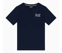 EA7 OFFICIAL STORE T-shirt Girocollo Core Identity Boy In Cotone Blu