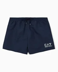 EA7 OFFICIAL STORE Costume Boxer Con Logo Blu