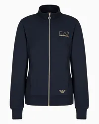 EA7 OFFICIAL STORE Felpa Evolution Con Zip Blu