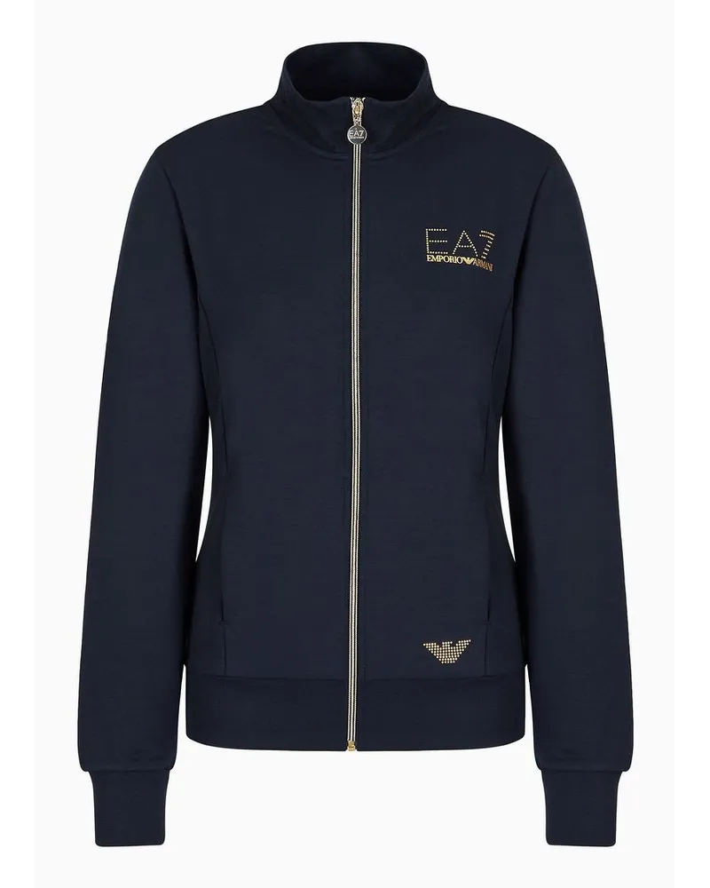 EA7 OFFICIAL STORE Felpa Evolution Con Zip Blu