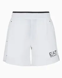 EA7 OFFICIAL STORE Shorts Tennis Pro In Tessuto Tecnico Ventus7 Bianco