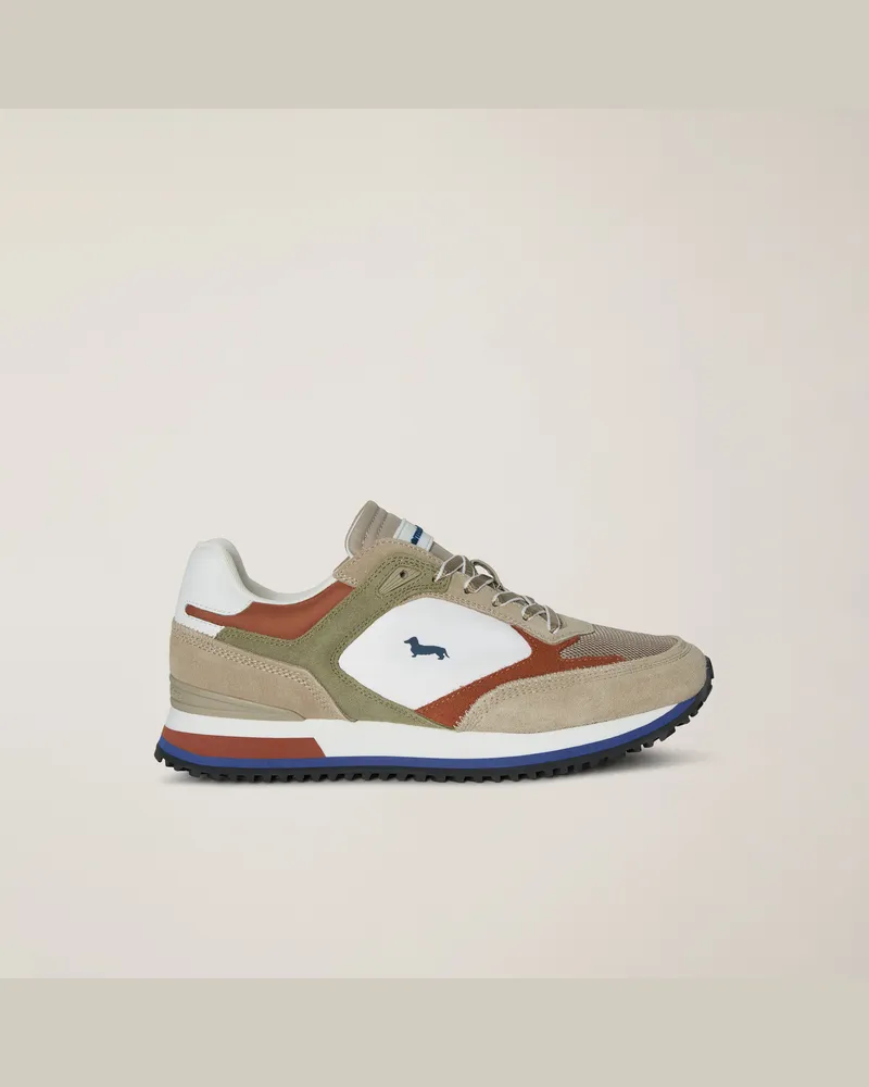 Harmont & Blaine Sneaker mix di materiali e colori Beige