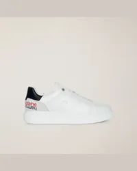 Harmont & Blaine Sneaker In Pelle Con Scritta Bianco