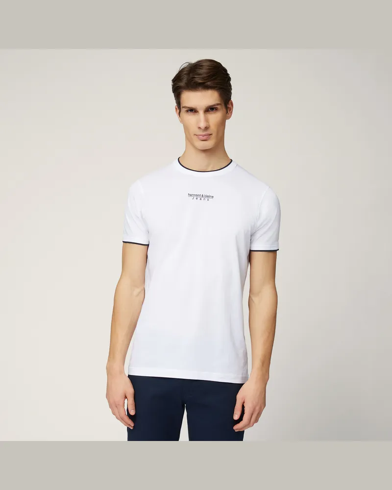 Harmont & Blaine T-Shirt Con Lettering Bianco