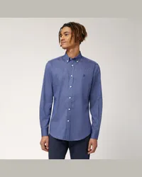 Harmont & Blaine Camicia In Puro Cotone Blu