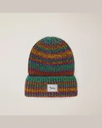 Harmont & Blaine Beanie In Misto Lana Vergine Verde