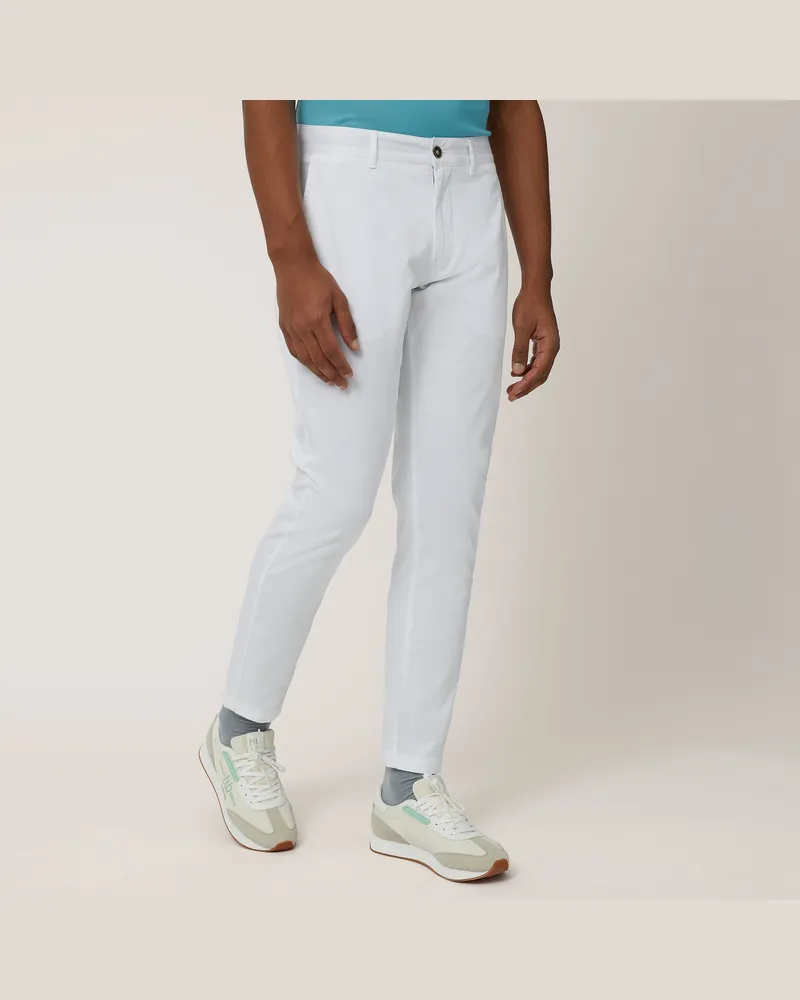 Harmont & Blaine Pantaloni Chino In Cotone Bianco