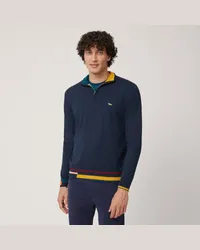 Harmont & Blaine Pullover Con Collo Half Zip Blu