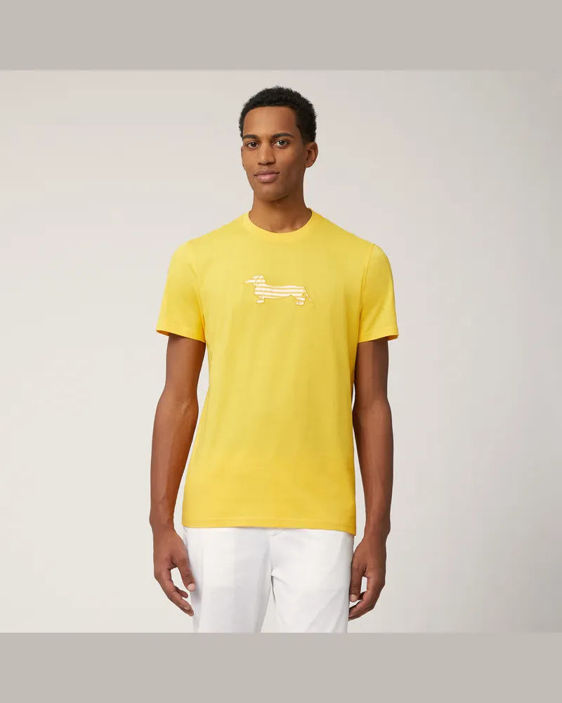 Harmont & Blaine T-Shirt Sorbetto Con Bassotto Giallo
