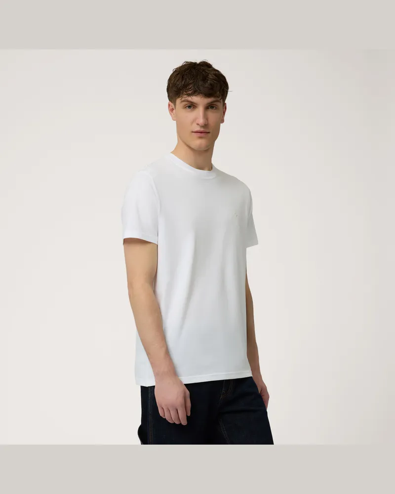 Harmont & Blaine T-Shirt Con Bassotto Applicato Bianco