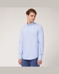 Harmont & Blaine Camicia Regular In Cotone Azzurro