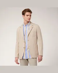 Harmont & Blaine Giacca In Jersey Misto Cotone Beige