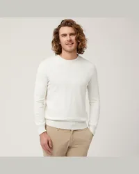 Harmont & Blaine Pullover Girocollo In Cotone Bianco