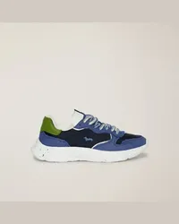 Harmont & Blaine Sneaker In Pelle Riciclata Blu