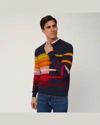 Harmont & Blaine Pullover Mix Lavorazioni Blu