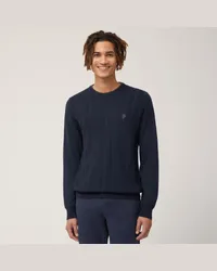 Harmont & Blaine Pullover Lavorato Con Monogram Blu