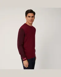 Harmont & Blaine Pullover Con Polsi Rigati Rosso