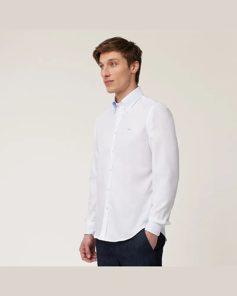 Harmont & Blaine Camicia in cotone armaturato Bianco