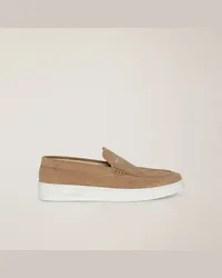 Harmont & Blaine Sneaker Slip-On In Pelle Beige