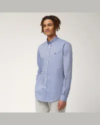 Harmont & Blaine Camicia Narrow In Cotone Blu