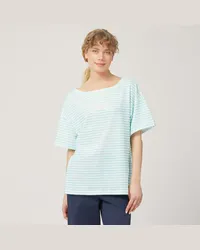 Harmont & Blaine T-Shirt Comfort Fit A Righe Turchese