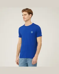 Harmont & Blaine T-Shirt In Cotone Con Logo Blu