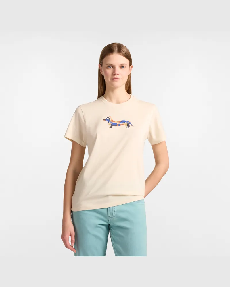 Harmont & Blaine T-Shirt Con Bassotto Stampato Beige