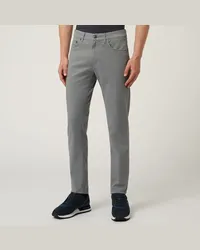 Harmont & Blaine Pantalone Essentials In Cotone Tinta Unita Grigio