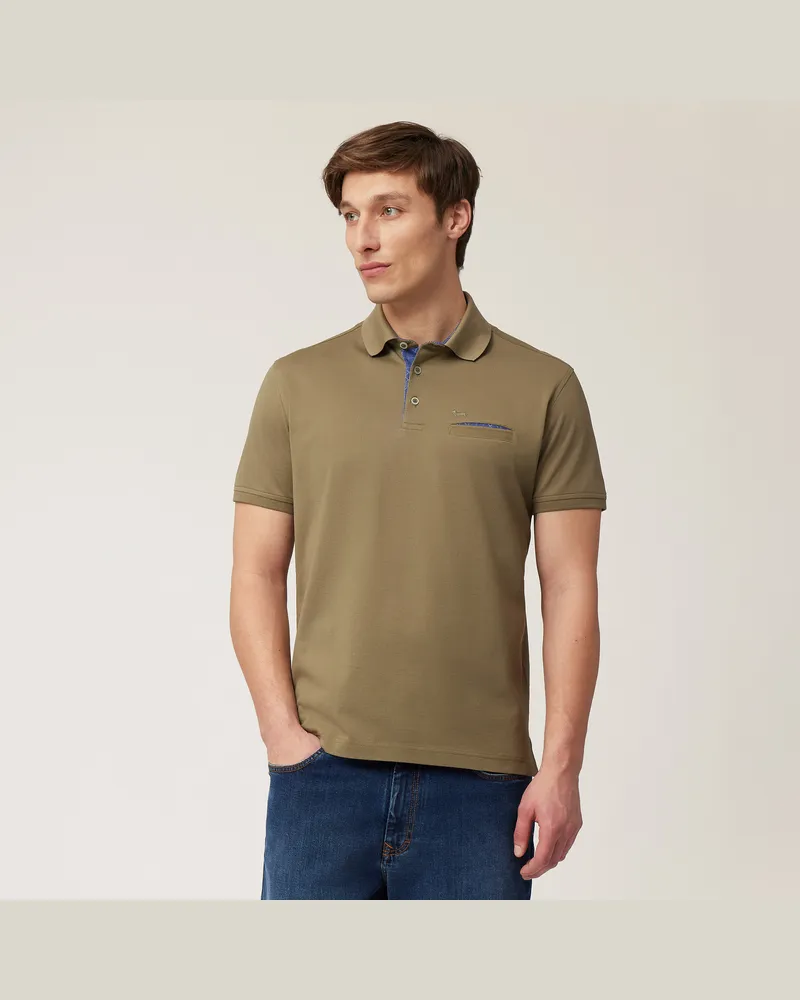 Harmont & Blaine Polo Con Taschino Verde